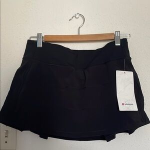 lululemon athletica Black Skorts Pleated Tennis Style
